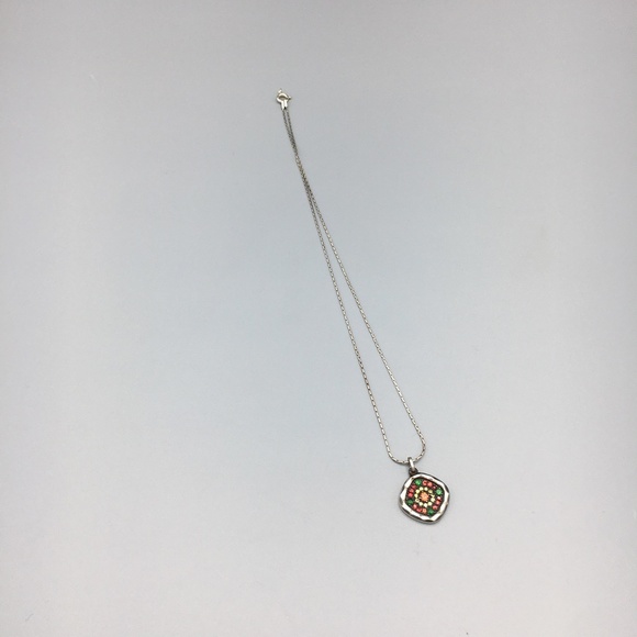 Sterling Silver Semi-Precious Necklace Xmas NWOT - Picture 3 of 6